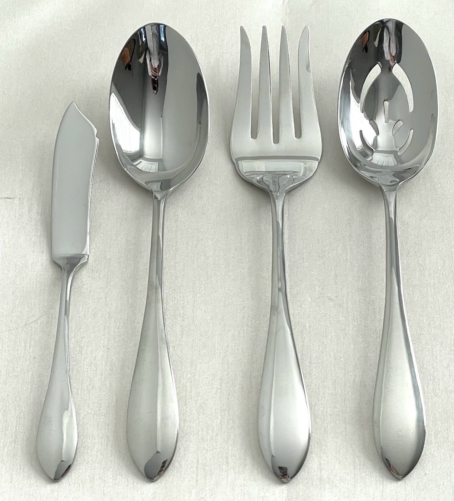4 Piece Serving Set Gorham MEREDITH Stainless EXCELLENT