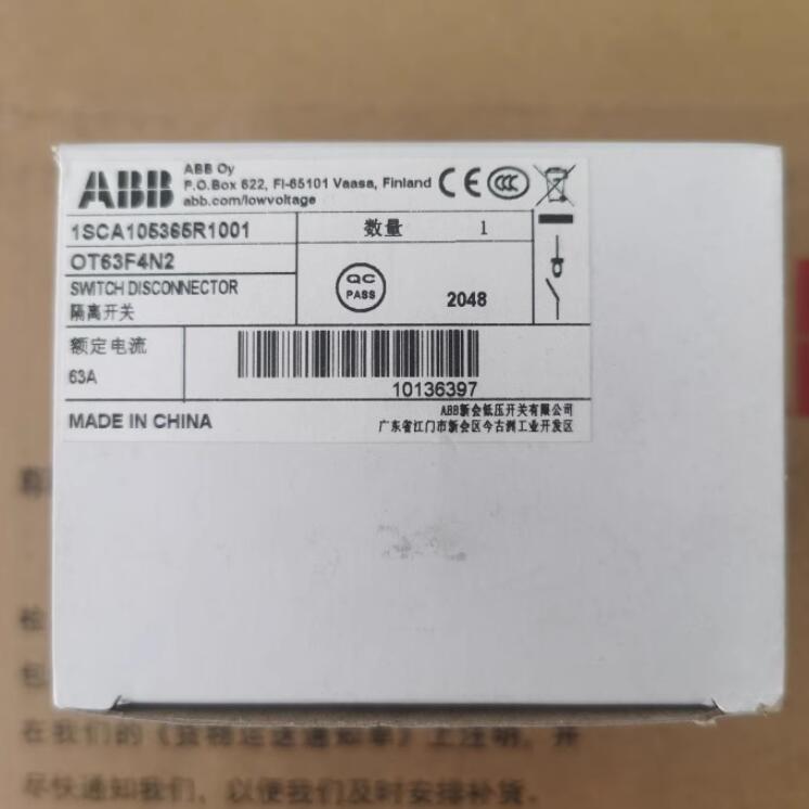 1PCS New ABB OT63F4N2 isolation switch