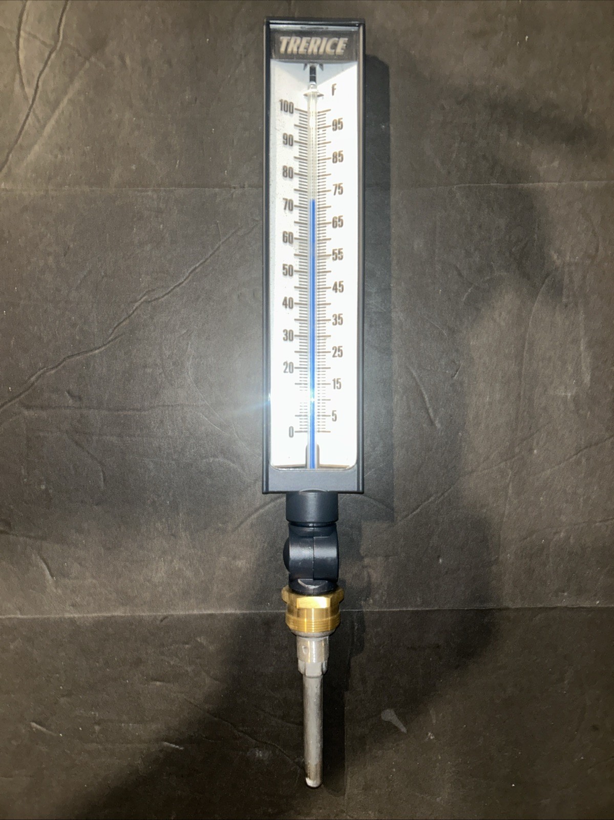 Trerice 3.5” Aluminum STM Blue Spirit Fill IND Thermometer 0/100F