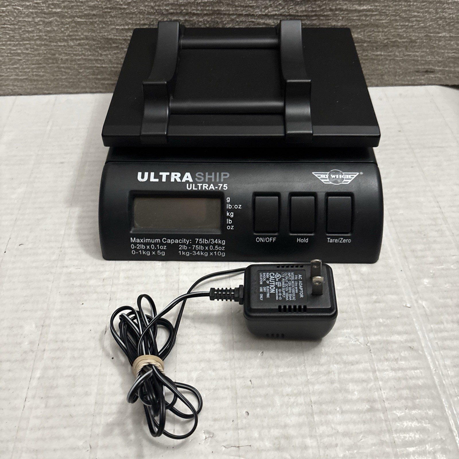 Ultraship 75 Lb ULTRA-75 Electronic Digital Shipping Postal Kitchen Scale WORKS!
