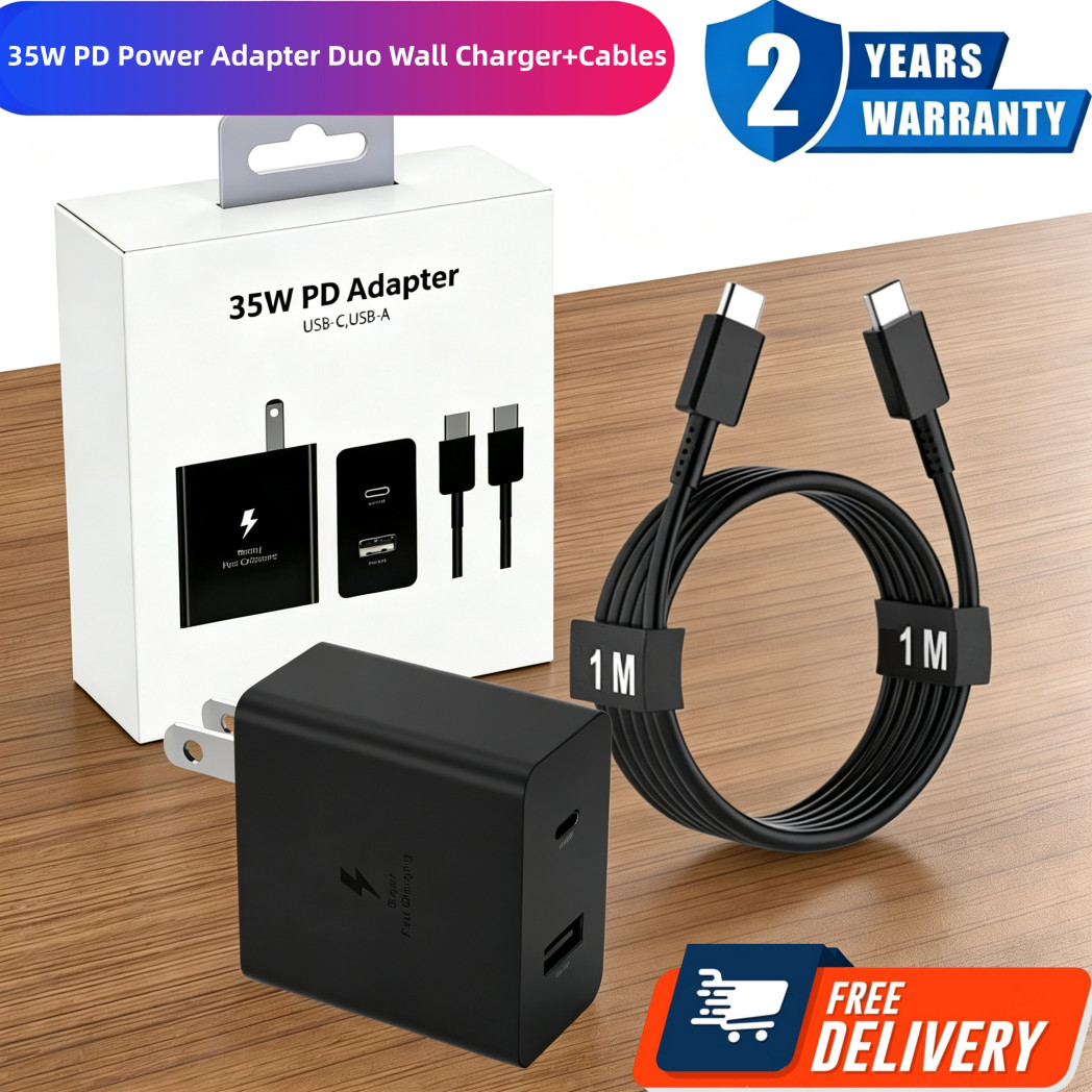 Cables Super 35W PD Power Adapter Wall Charger For Samsung S20- S25 for Google
