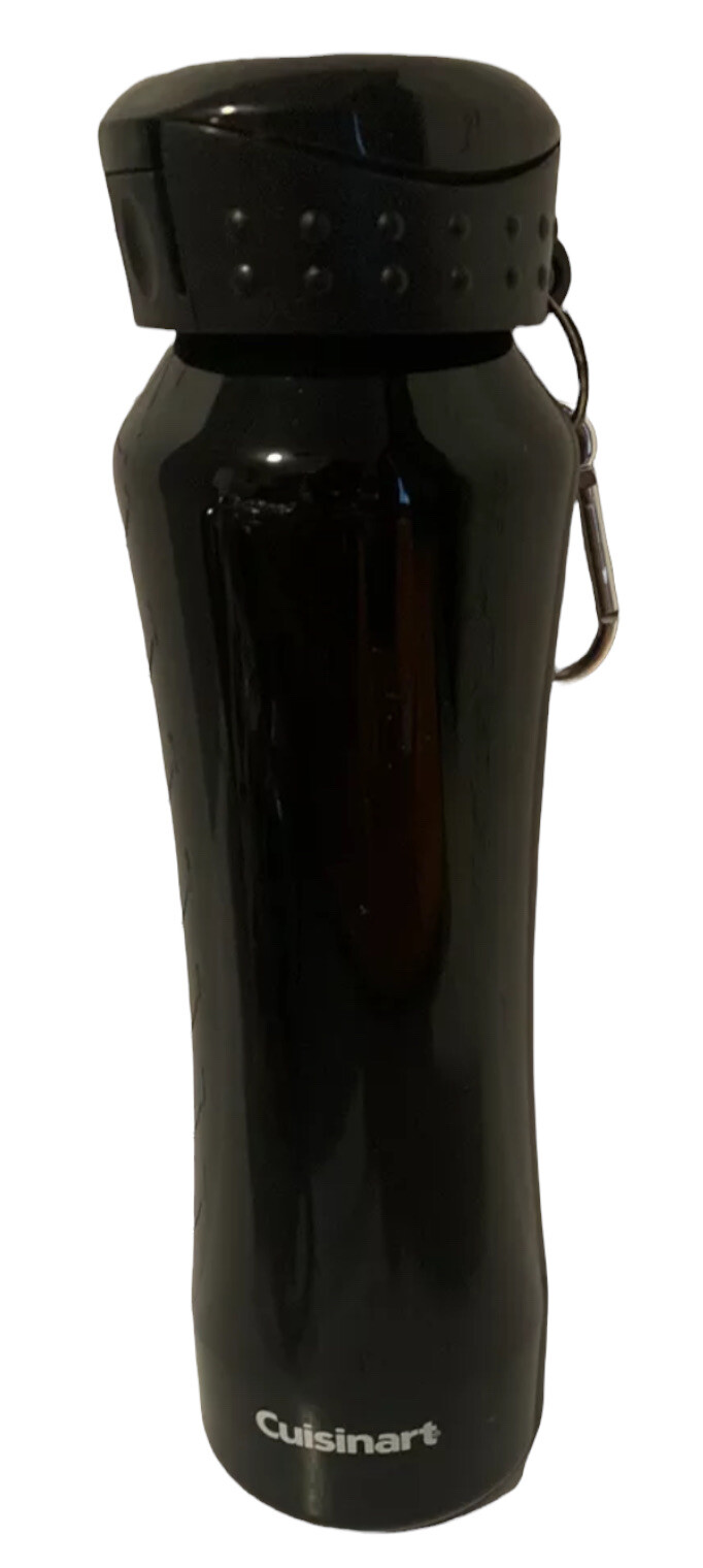 Cuisinart Tumbler Flask Bottle Vacuum Sealed Drinking Black