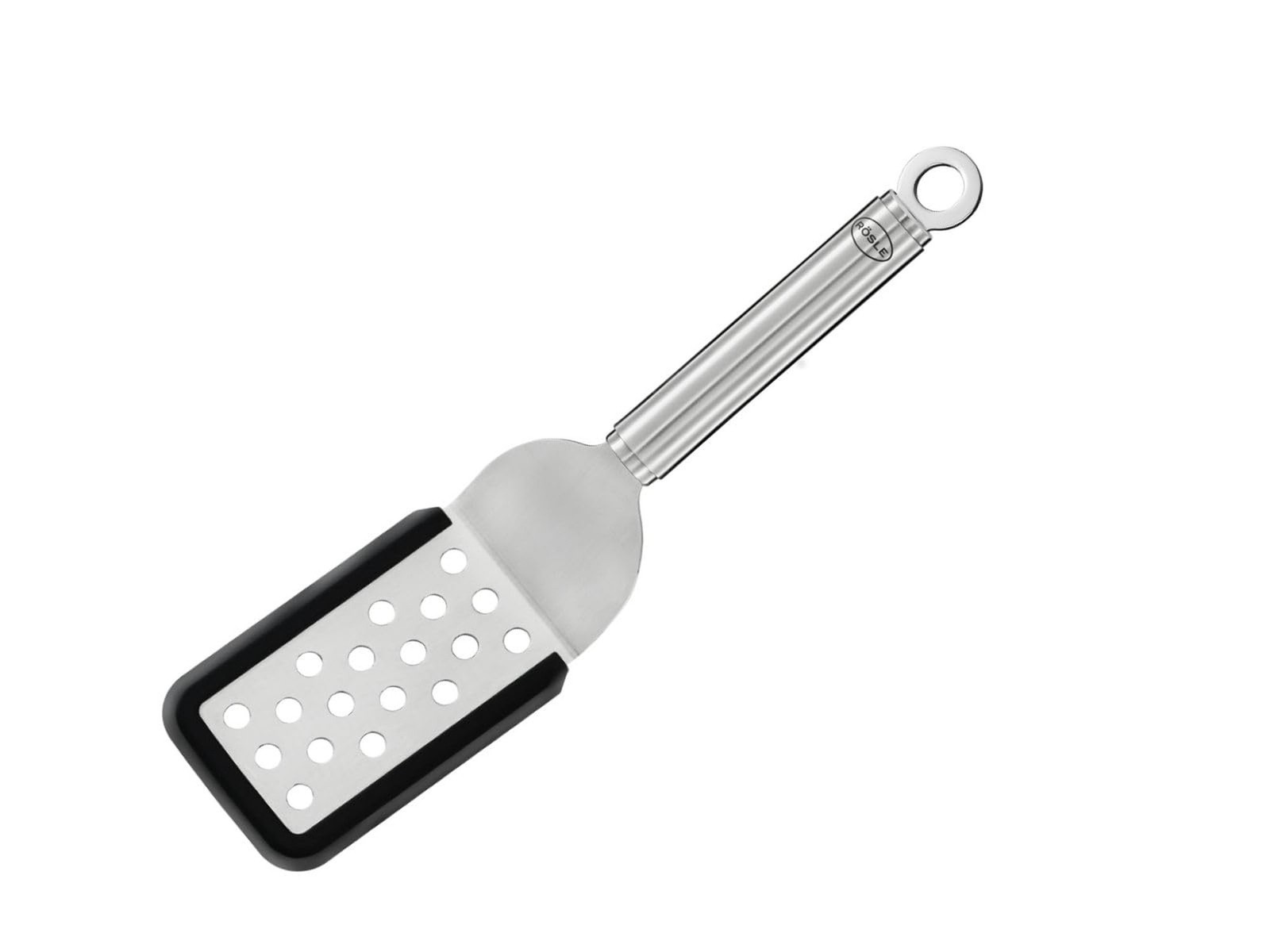 Rosle Rosle Stainless Steel Angled Spatula, 10.2-inches, Perforated