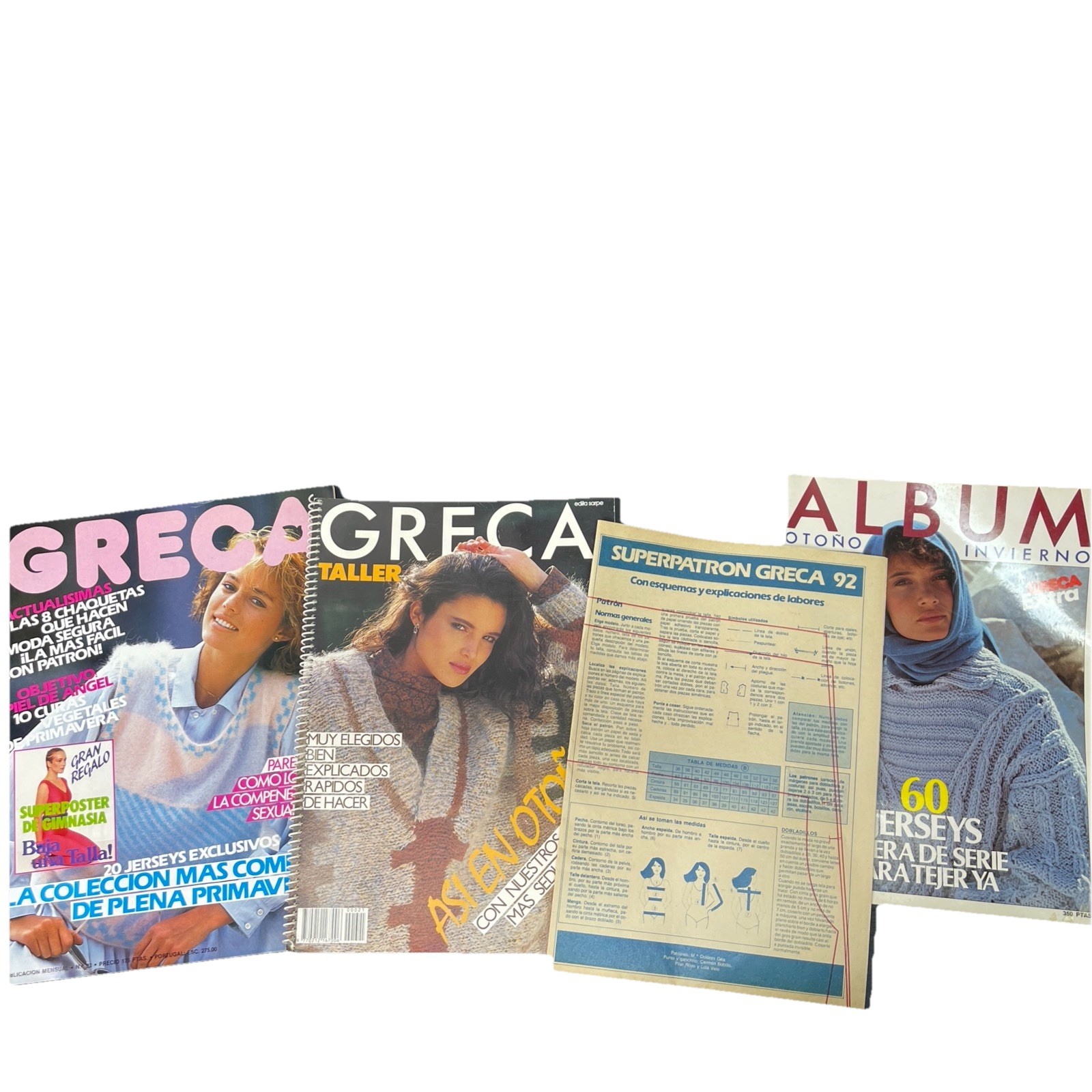 Lot 3 VTG Crochet Ganchillo Greca Spanish Patterns + Bonus Sheet