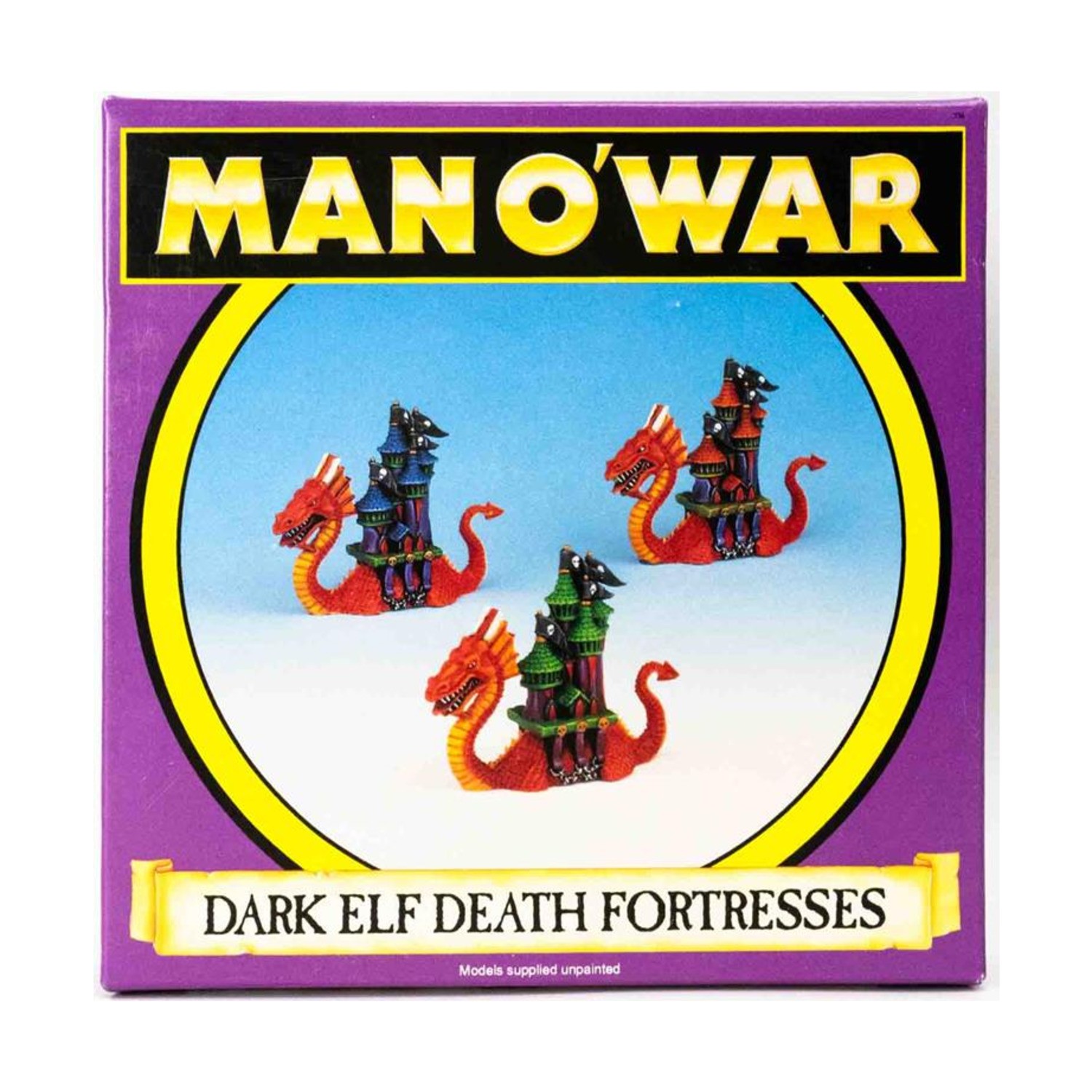 GW Man O' War Dark Elf Death Fortresses SW (VG+/New)