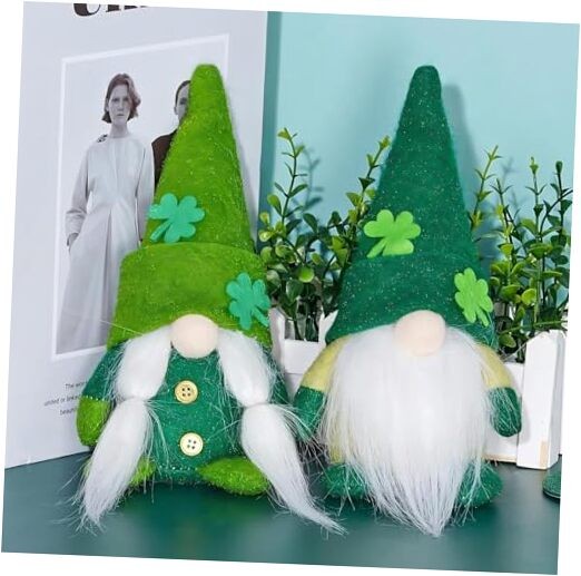 St. Patrick's Day Decor, Small Shamrock Gnome, Perfect for Spring Home Decor