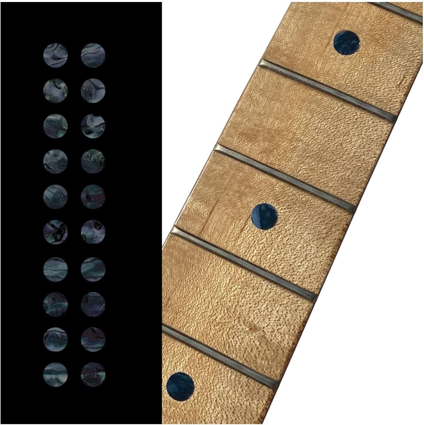 1/4"(6.35mm) Dot Fret Markers - Black Pearl