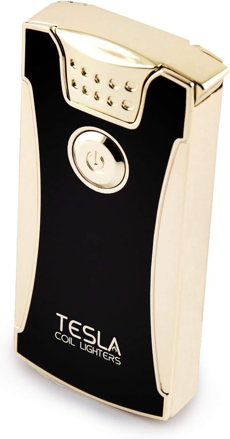 Tesla Coil Lighter USB Rechargeable Windproof Gold