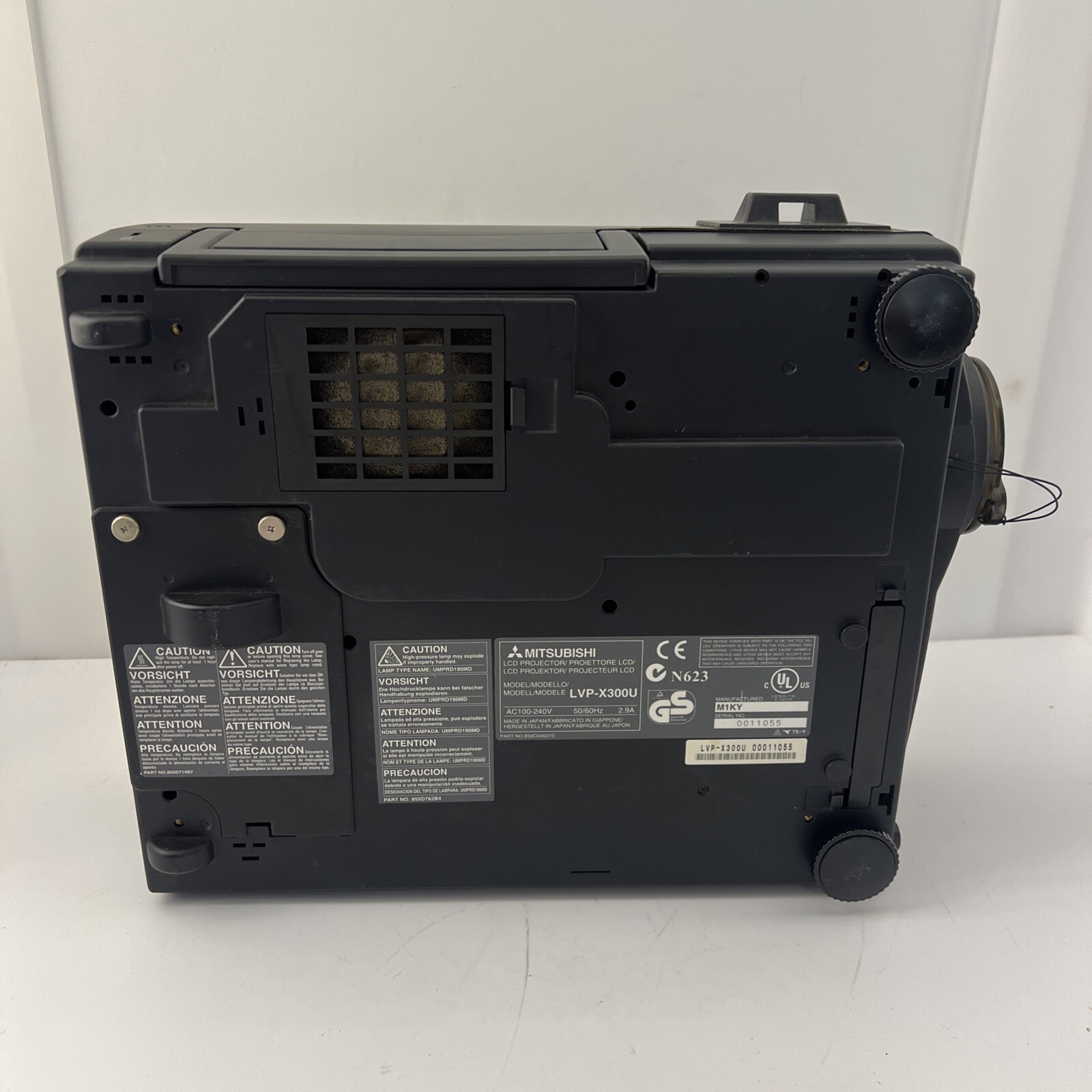 MITSUBISHI X300 LCD Projector User Manual, Cables Tested & Working