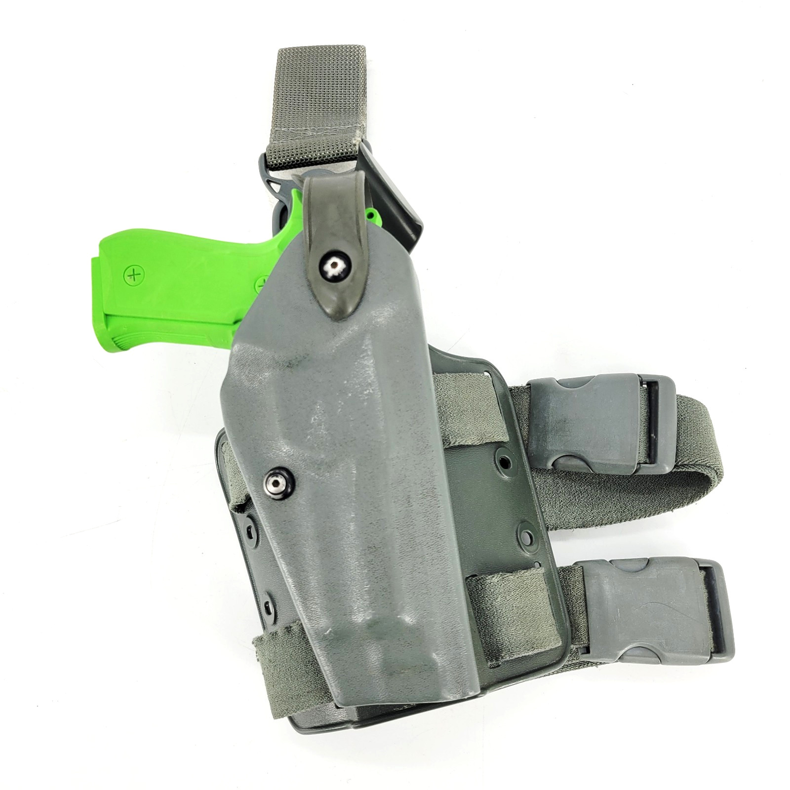 Safariland 6005-73 SLS Tactical Holster RH Leg Shroud Beretta 92 M9 Green