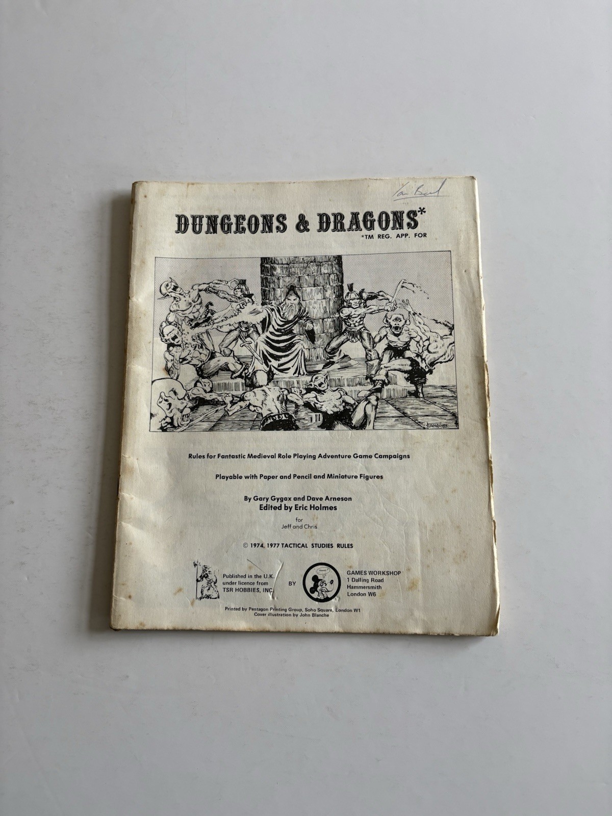 Dungeons and Dragons Rules UK Print TSR 1977