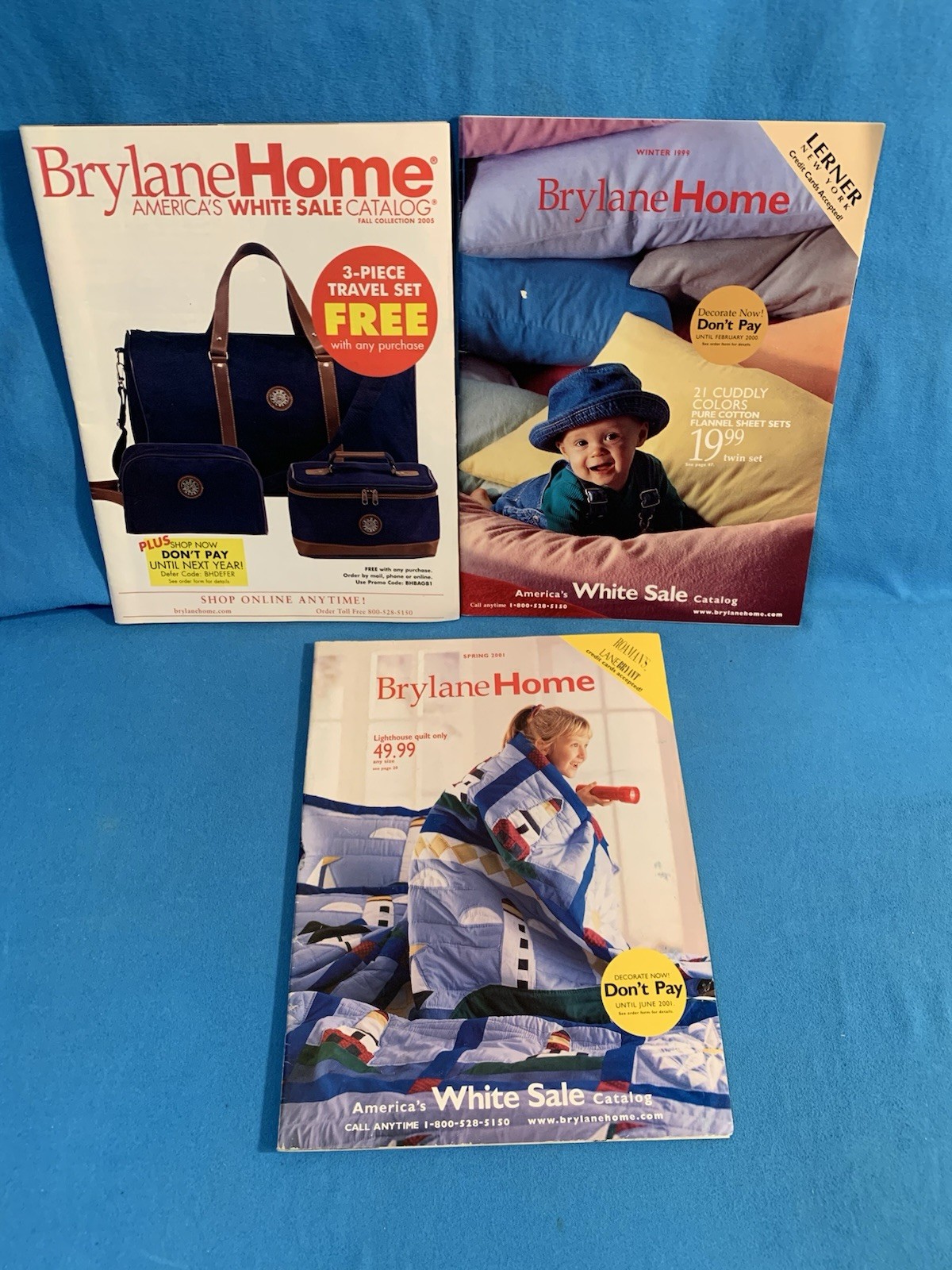 Lot of 3 original Brylane Home catalogs.