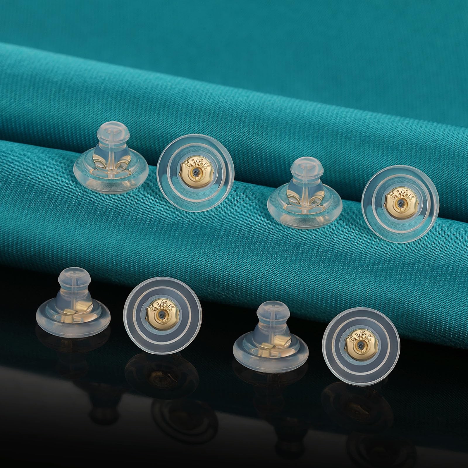 3 Pairs Earring Backs Replacements,Rubber Earring Backs for Droopy Ears,Hypoa...