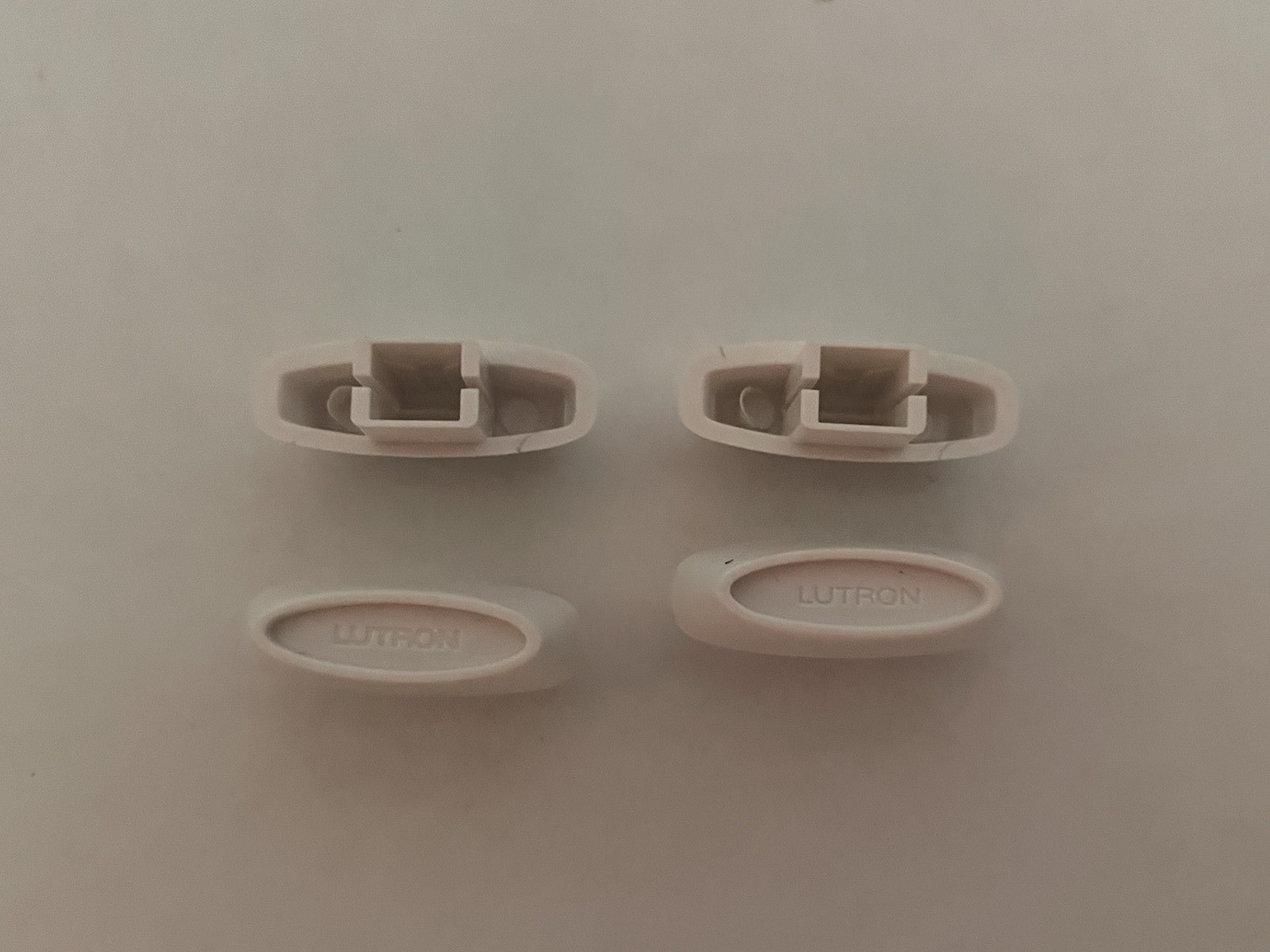 NEW qty.4 Lutron White Light Switch Knob Slider Slide Replacement