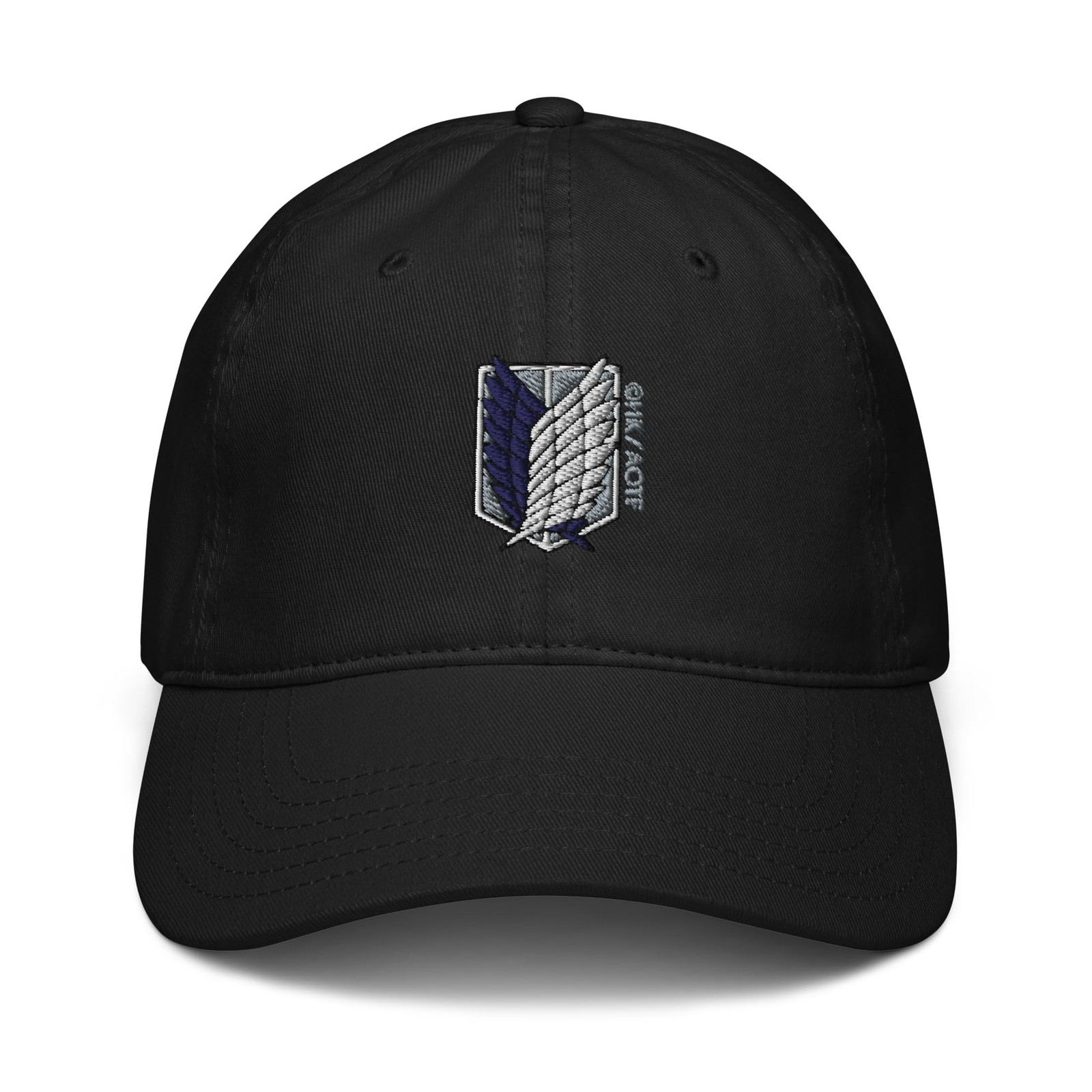 Anime Embroidered Survey Corps Shield Adjustable Baseball Hat One Size Black