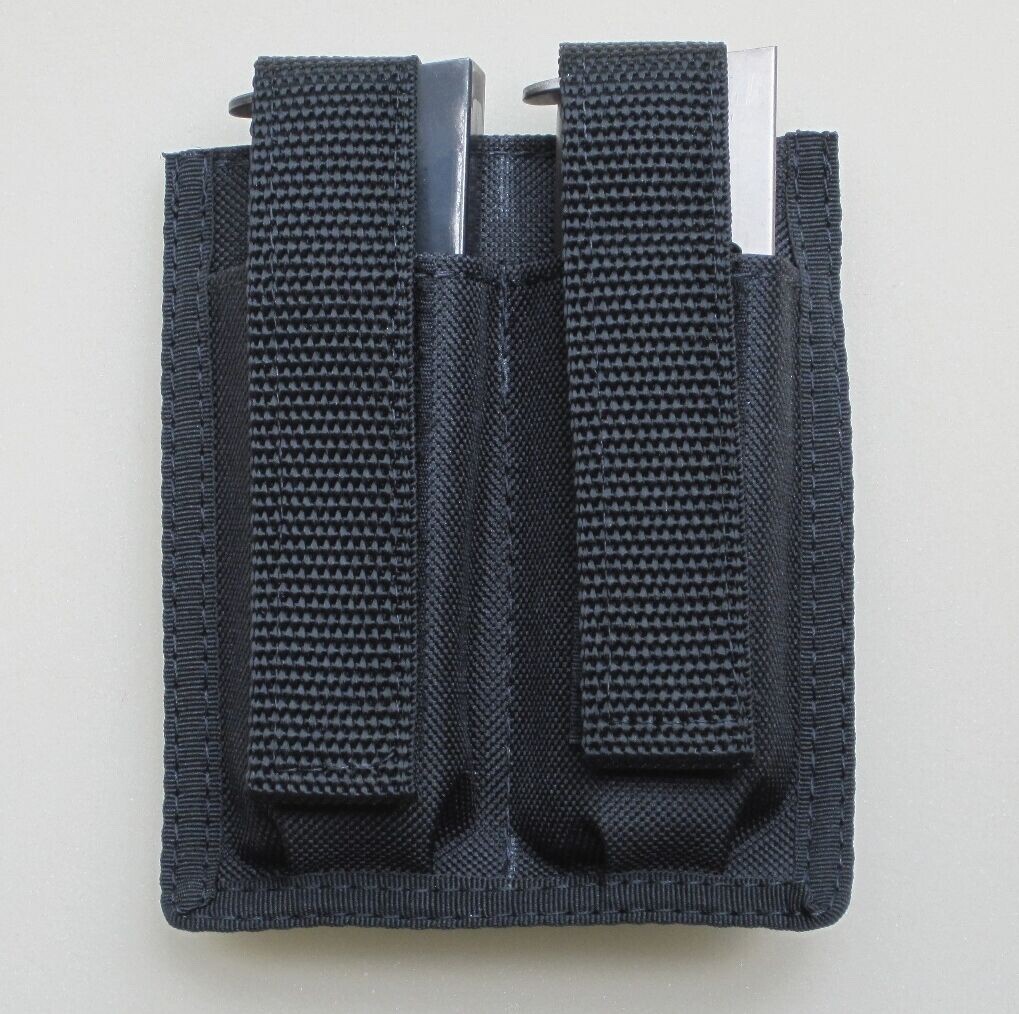 Double Magazine Pouch -9mm Single Stacked Magazines - 7 - 10 Rounds