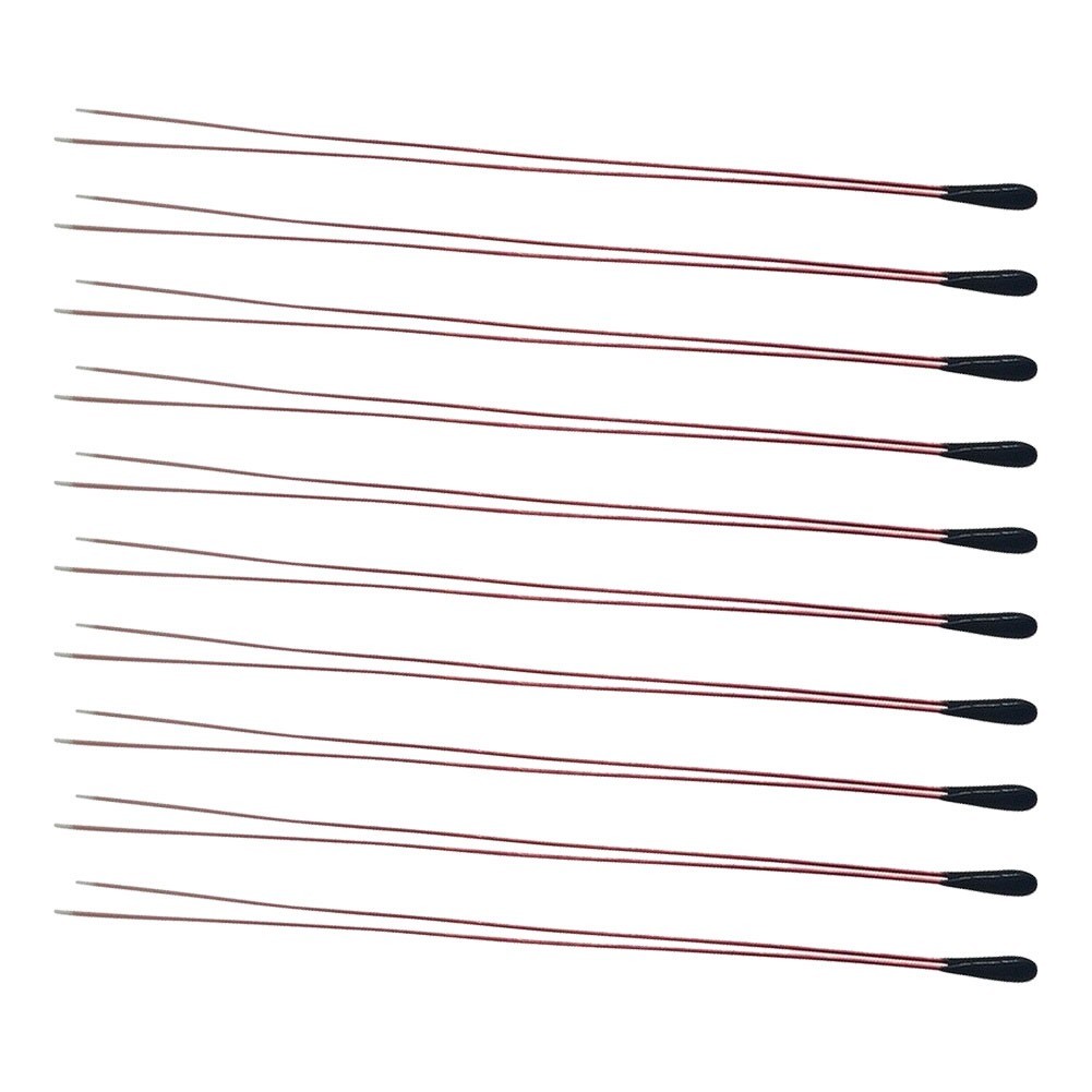 10Pcs 10K Ohm Thermistor B3950 1% Tolerance MF52B Temp Sensor with 100mm Leads