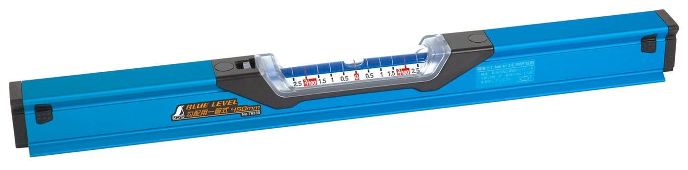 Shinwa Sokutei Blue Level, Single-Pipe Type, Gradient, 450mm, 76355