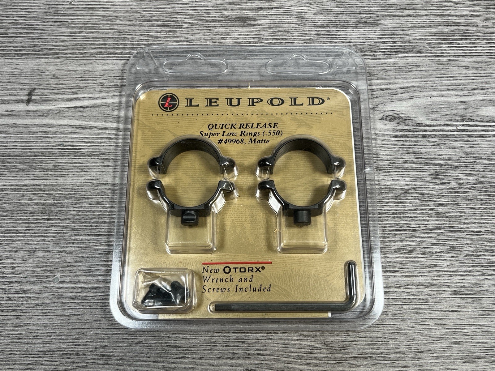 Leupold Quick Release Super Low Rings (.550) #49968 Matte NEW