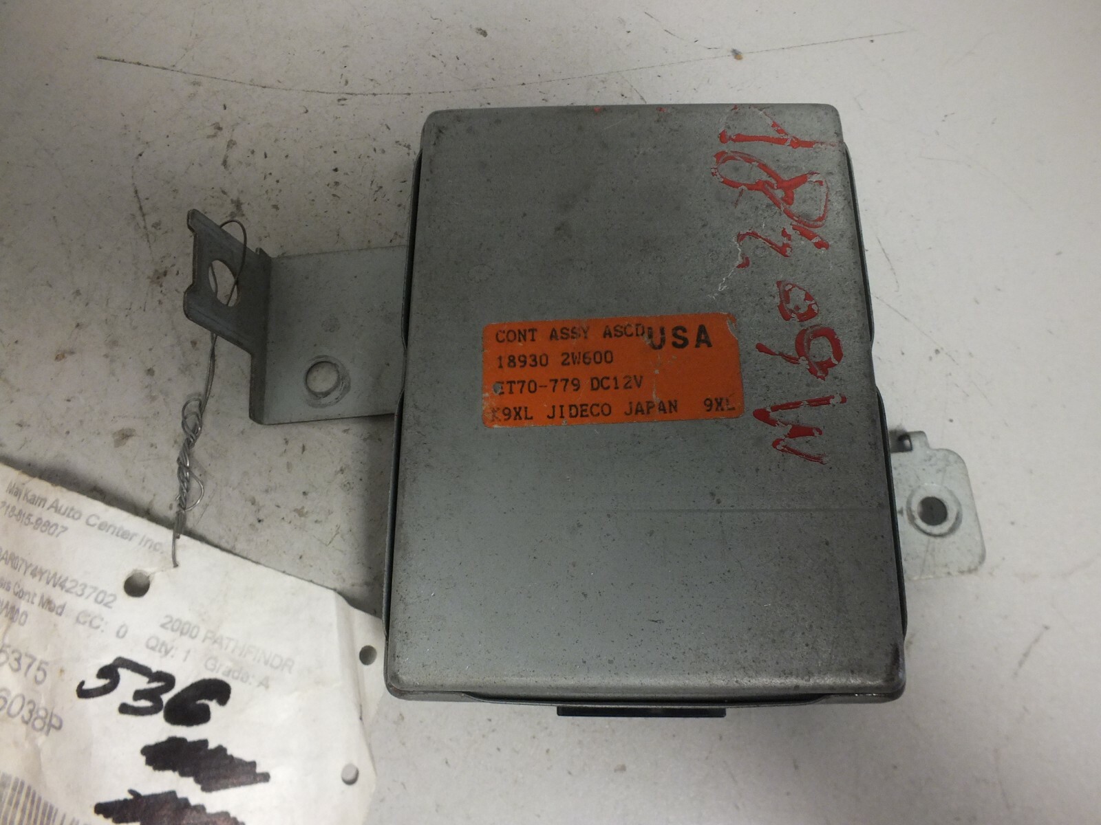 99 00 1999 2000 NISSAN PATHFINDER CRUISE CONTROL MODULE 18930 2W600 #53C