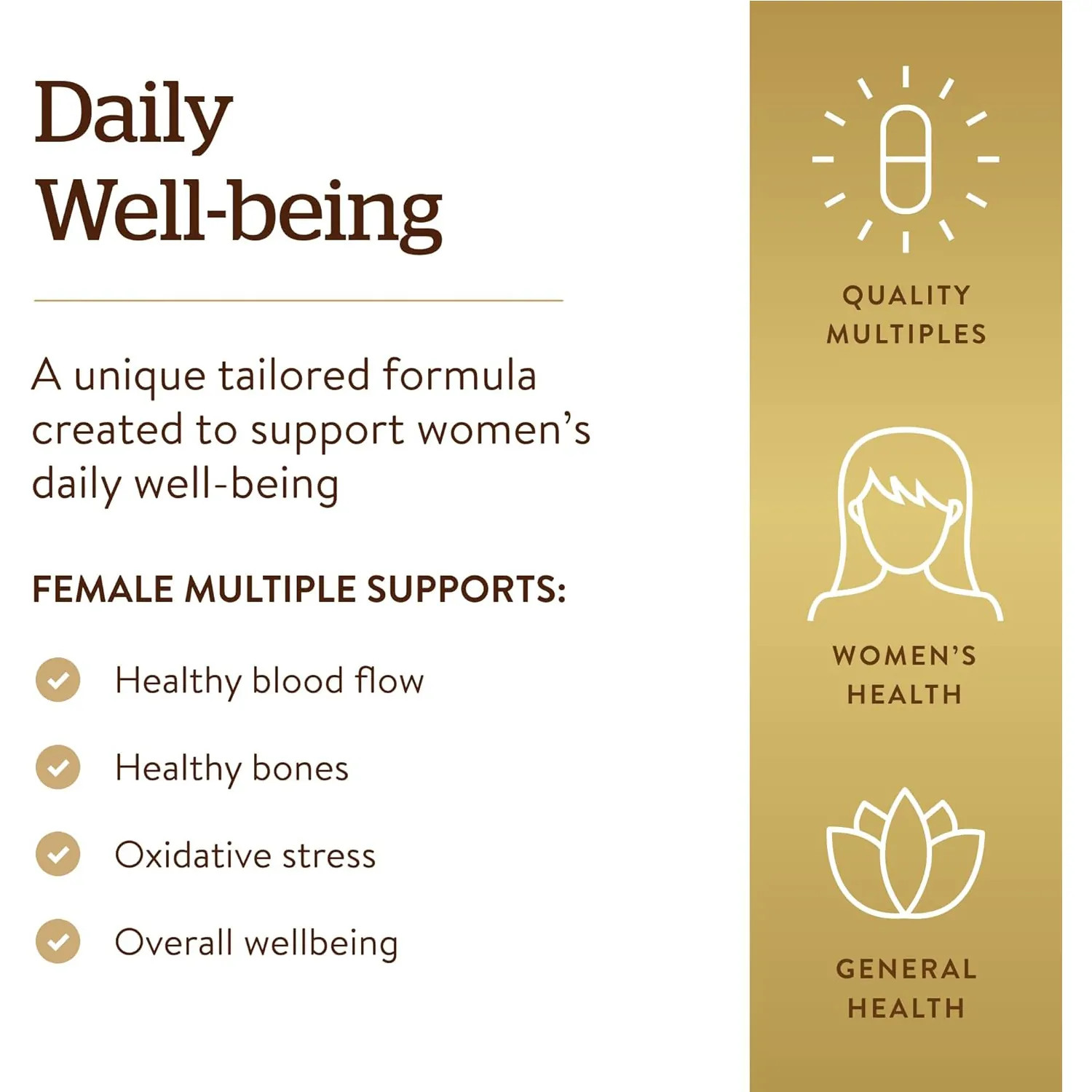 Solgar, Female Multiple, 120 Tablets