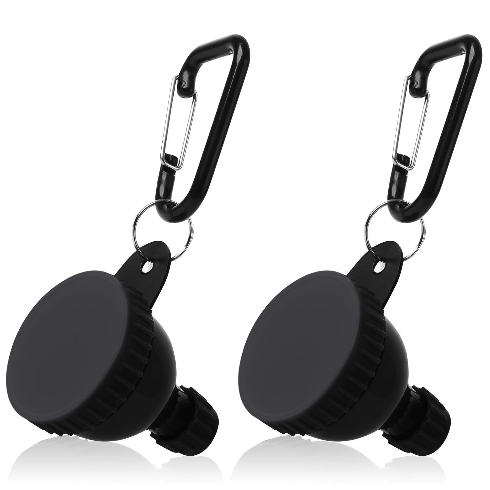 2PCS Protein Powder Funnel 50ml Portable Container Keychain for Gym
