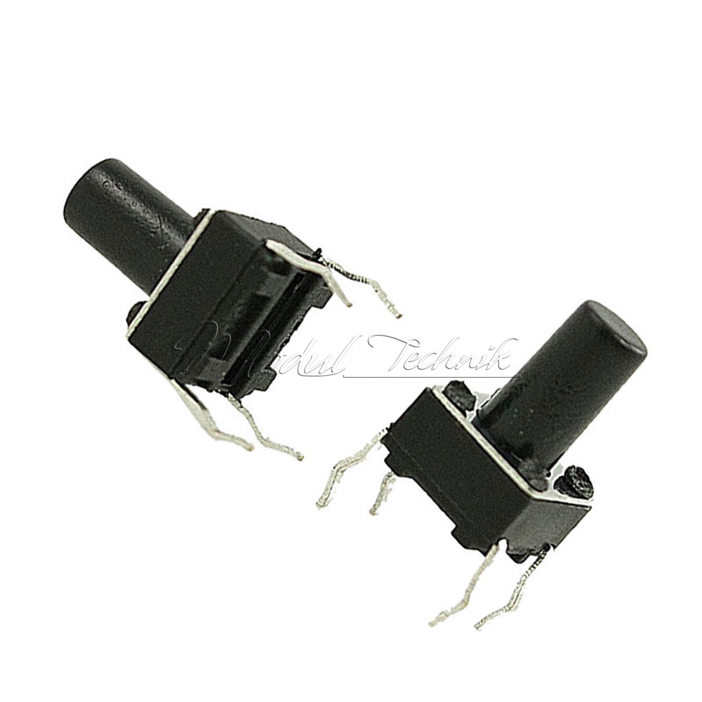 100Pcs 6X6X9mm Touch Push Button 4-pin DIP-4 Switch Tact Switch-