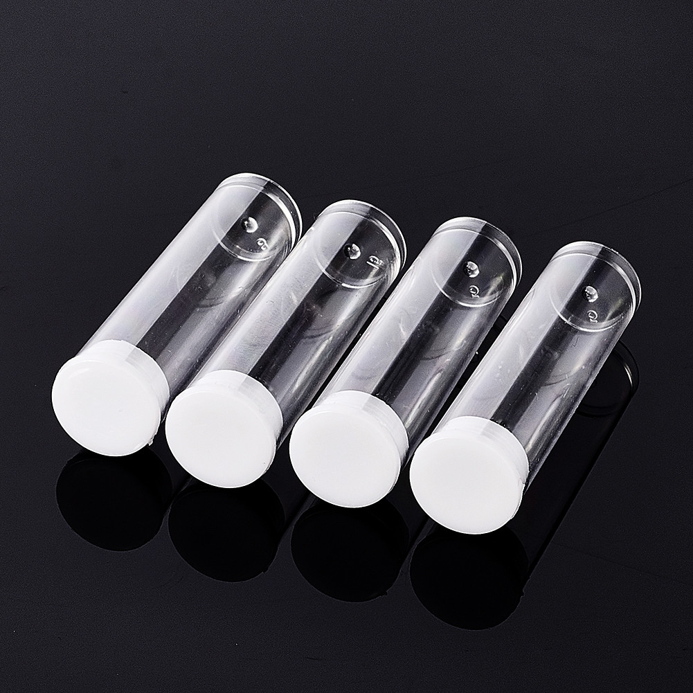 100X Clear Transparent Plastic Empty Tubes Bead Storage Container Bottle 55x15mm