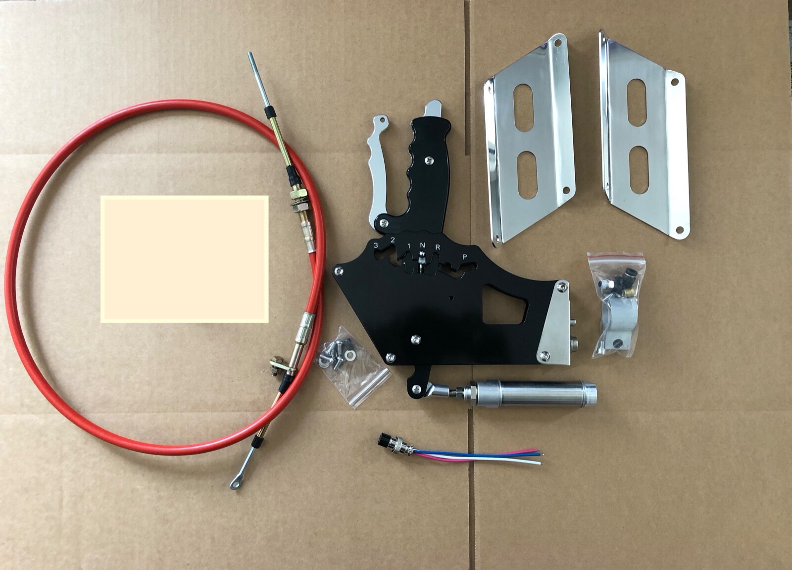 Billet Aluminum Chevy Th350 Th400 Reverse Pattern Drag Racing Shifter Kit