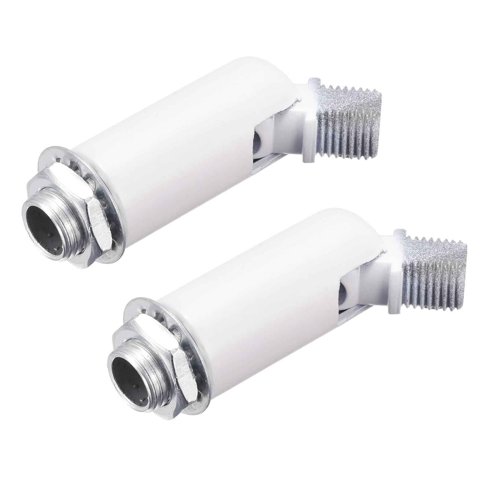 Sloped Ceiling Adapter 180 Degree Swivel M10 Thread for Chandelier White 2Pcs
