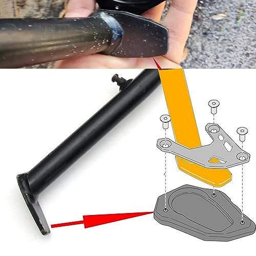 Motorcycle Side Stand Extension Kickstand Plate Compatible With 890 orange-1