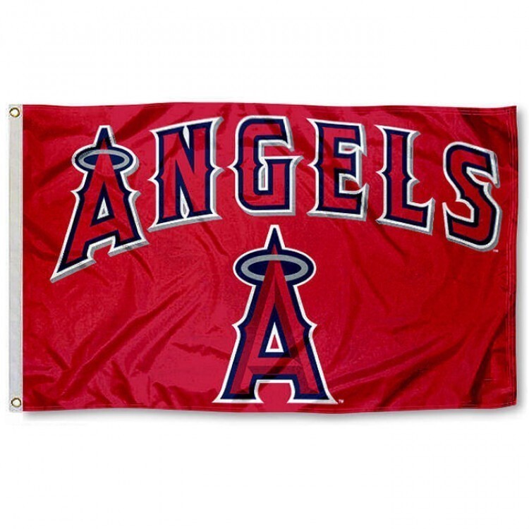 LOS ANGELES ANGELS 3'X5' FLAG/BANNER *100% FULL COLOR ON BOTH SIDES OF THE FLAG*