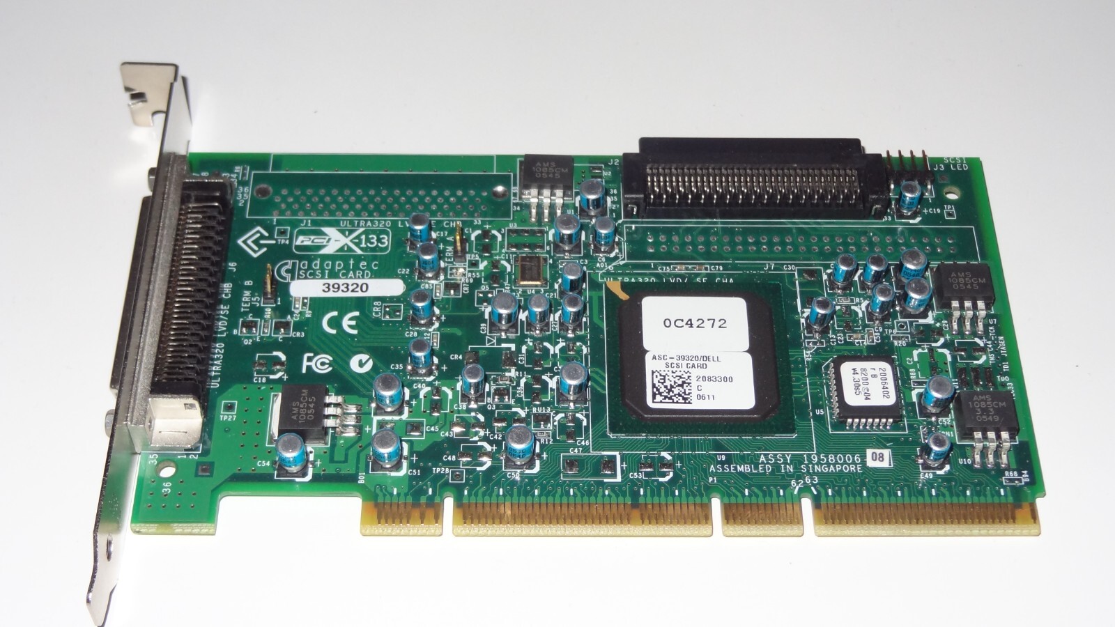 Adaptec Ultra 320 LVD SE PCIx SCSI Controller Card ASC-39320/Dell  1958006-08
