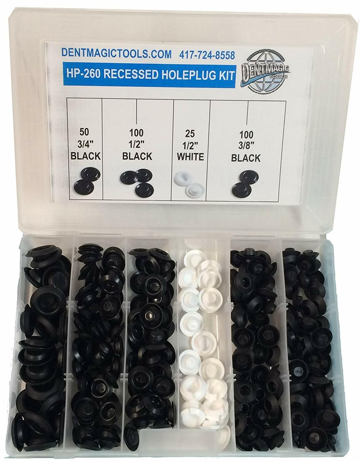 HP-260 Recessed Holeplug Kit 250 Pieces Fits 3/8" - 3/4" Diameter Holes PDR