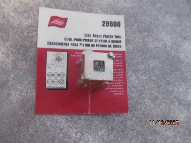 Lisle 28600 ~ Disc Brake Piston Tool  Free shipping