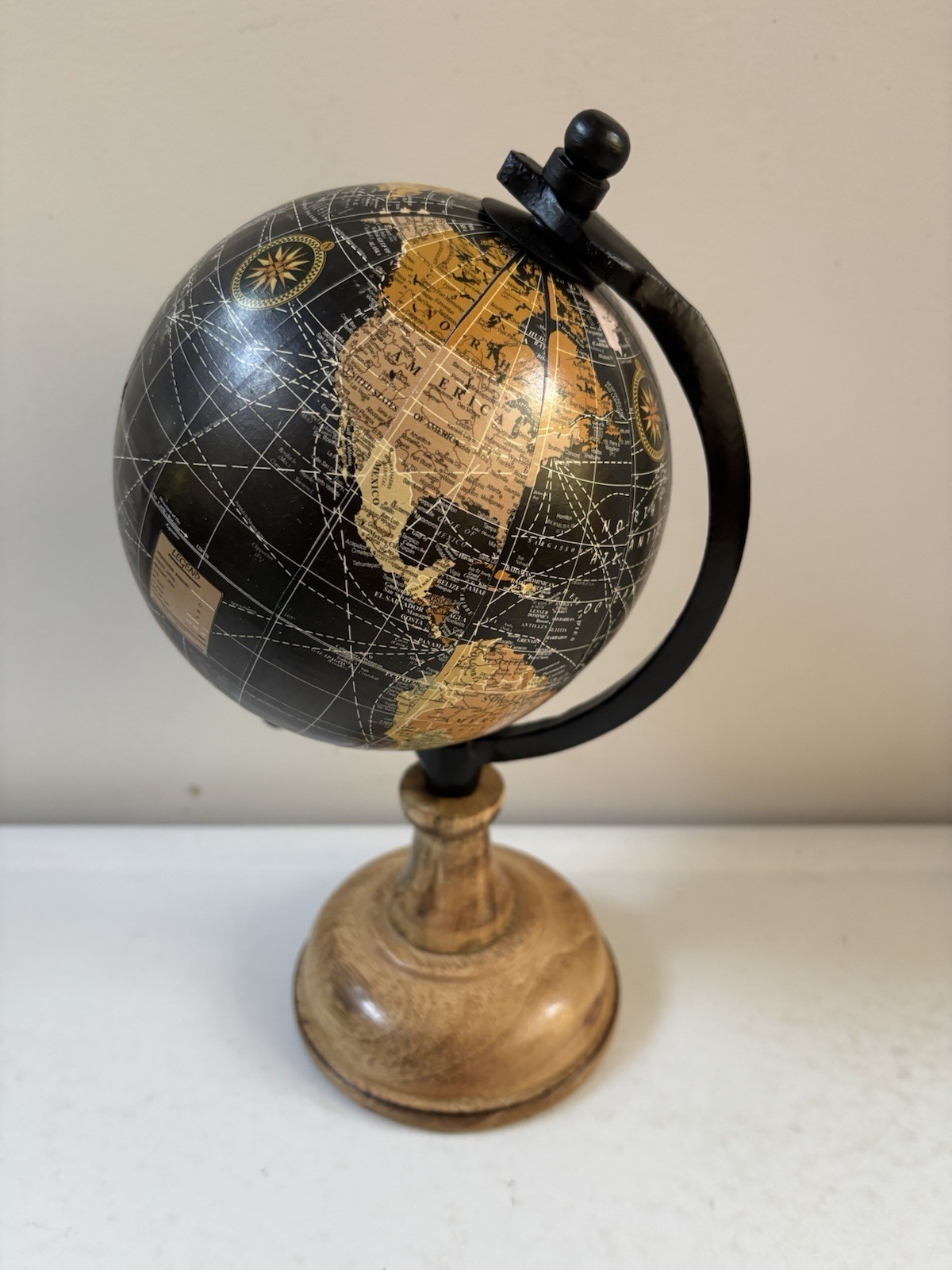 Rotating Table Top Small Globe