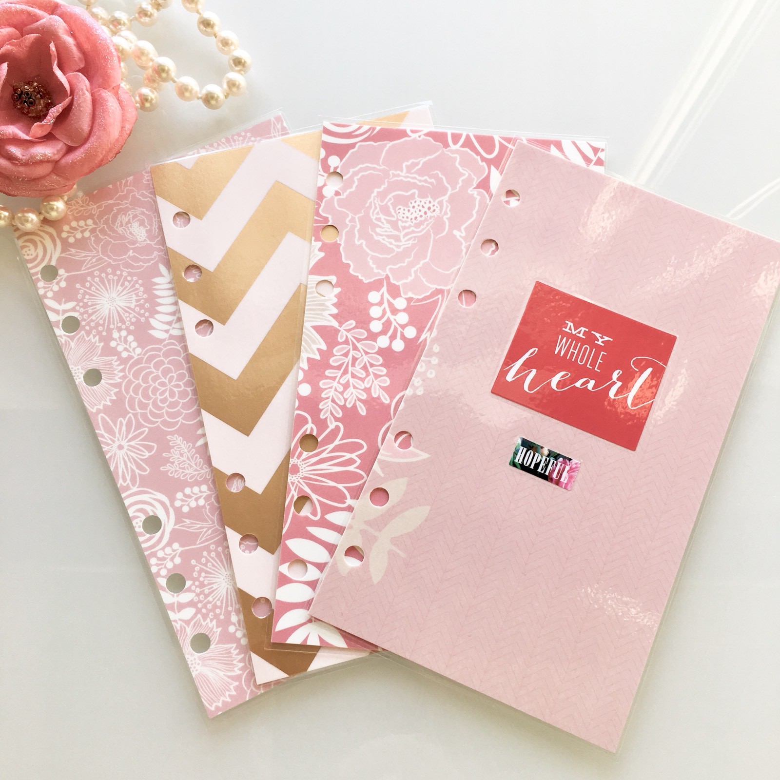 4x Laminated Personal Size Dashboards Fit Filofax, Kikkik, LV MM Planner