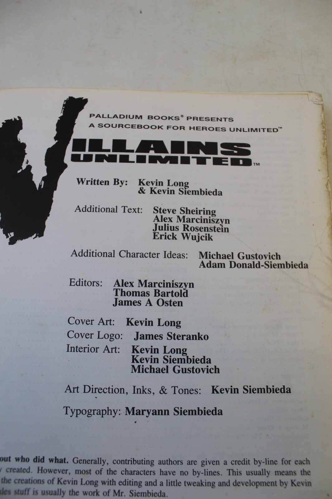 Villians Unlimited