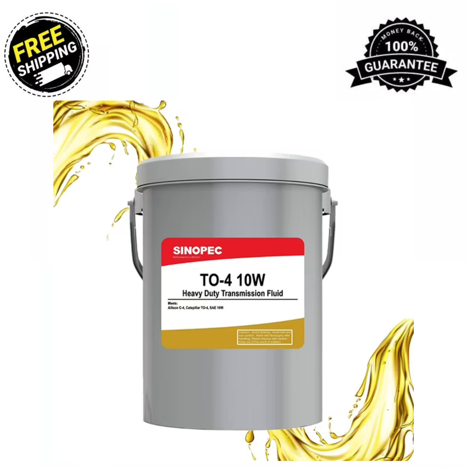 TO-4 10W Drive Train CAT Fluid - 5 Gallon Pail (18L - 4.75 GAL)
