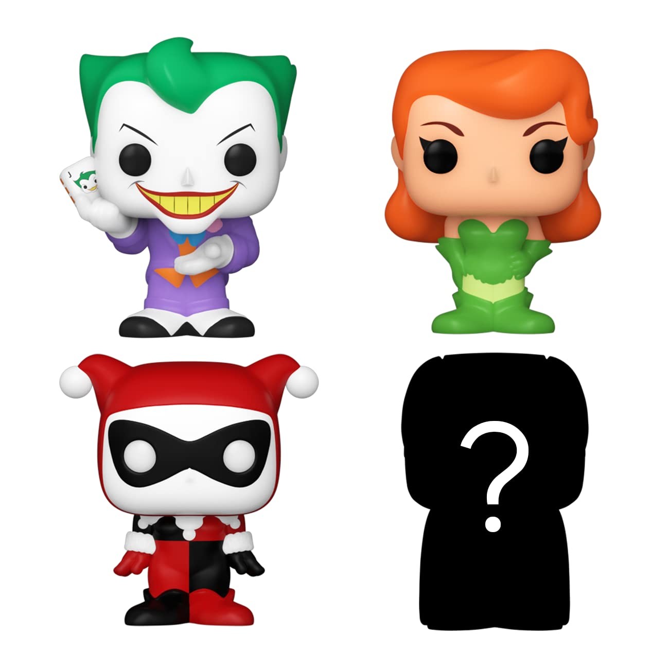 Funko Bitty Pop! DC Mini Collectible Toys - Harley Quinn, Poison Ivy, The Joker