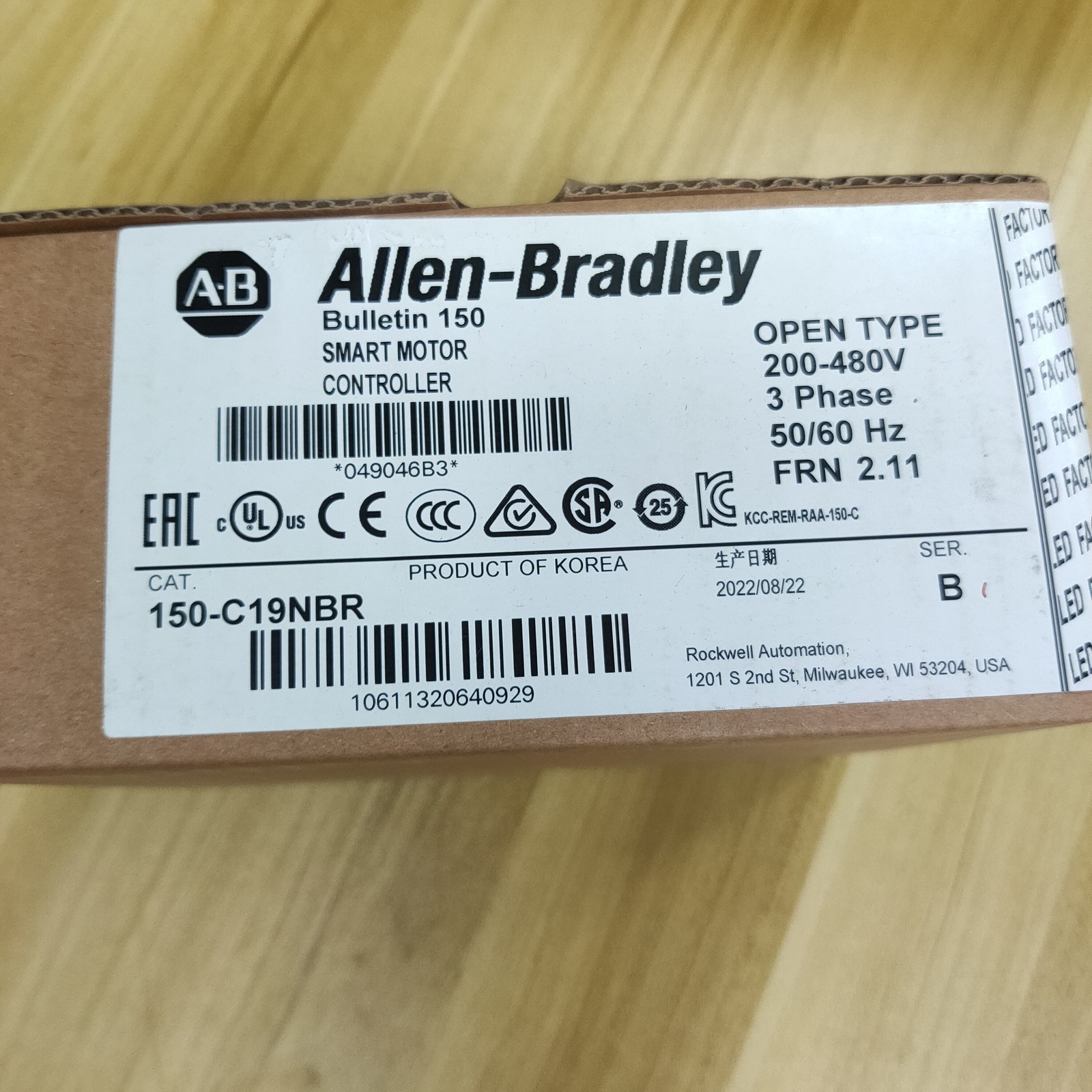 New Factory Sealed AB 150-C19NBR Smart Motor Controller