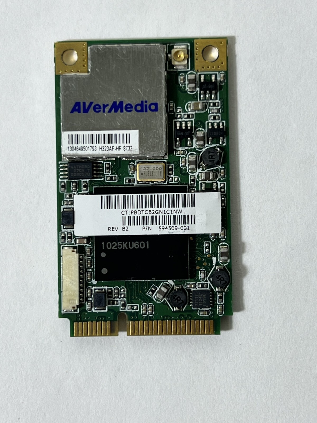 HP AVerMedia H323 594509-001 Digital/Analog ATSC/NTSC TV Tuner FM Mini PCIe Card