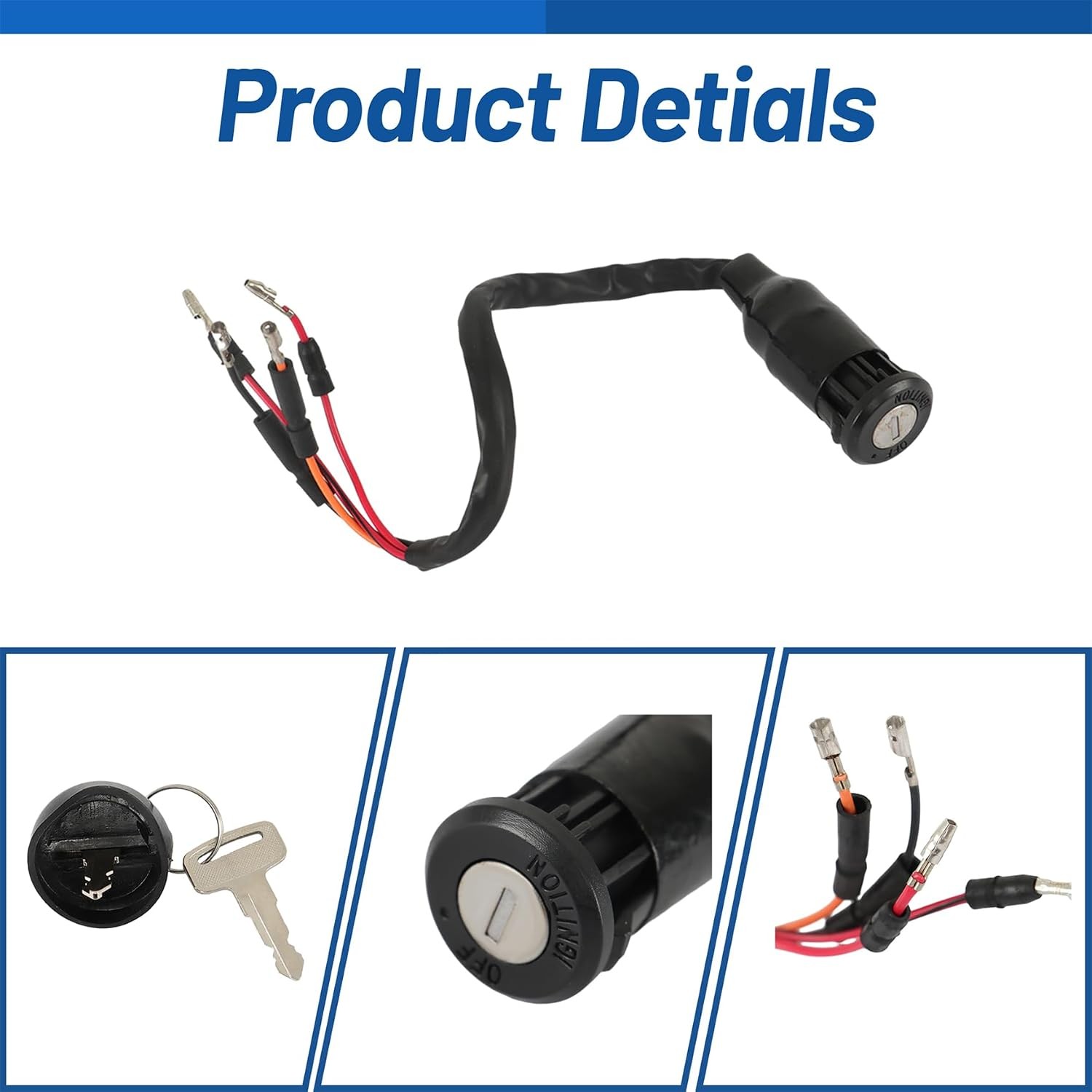 Honda FourTrax 300 TRX300 Ignition Switch Replacement Key Kit