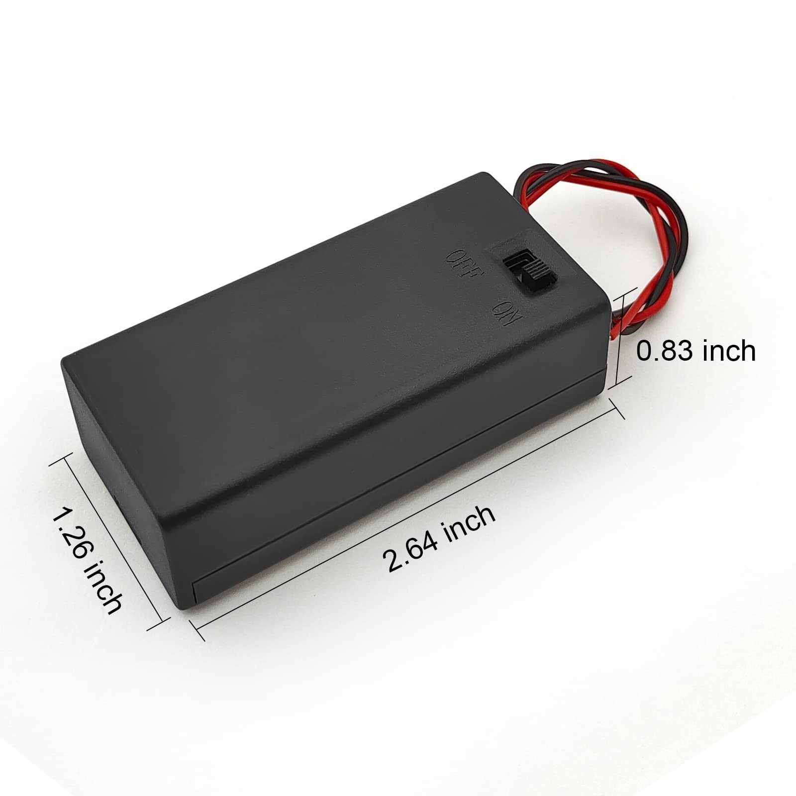 6 Pack 9V Battery Holder with On/Off Switch for Students Experiments LED Strips