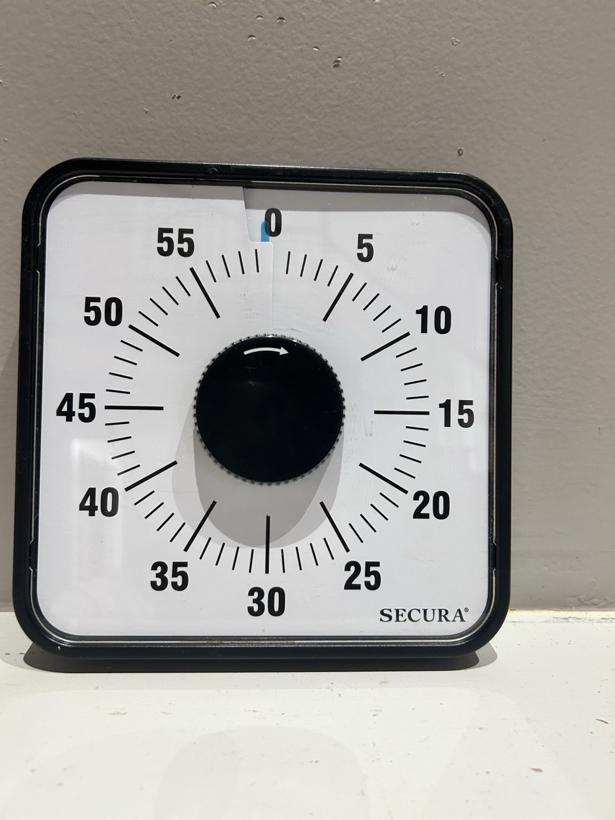 Secura 60-Minute Visual Countdown Timer, 7.5-Inch Oversize Classroom Visual Time