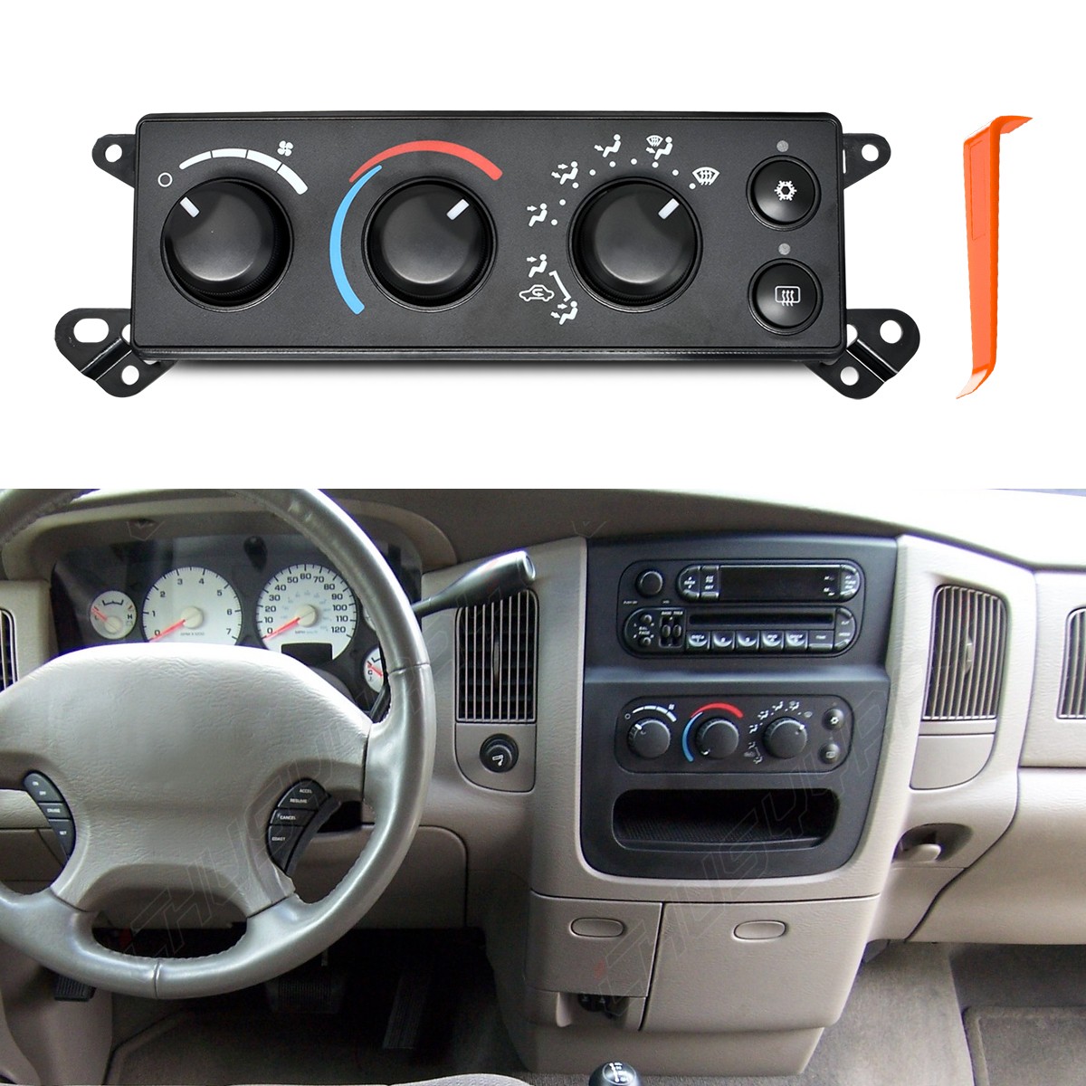 For Dodge Ram 2500 2008 2009 AC Heater Control Climate Control Temp P55057079AB+