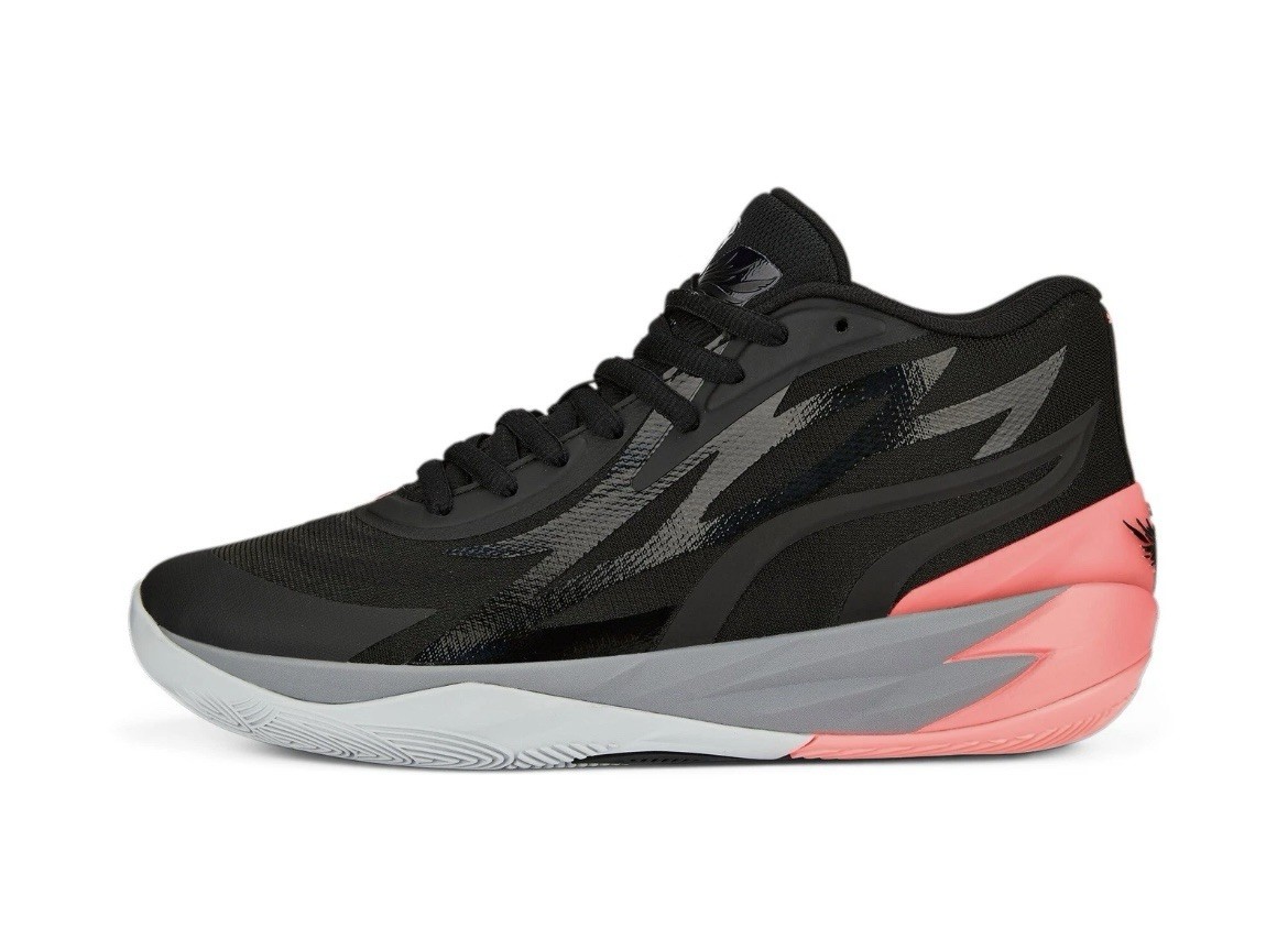 Puma MB.02 LaMelo Ball Mid “Flare” Black Sunset Shoes 378287-01 Men’s Sizes NEW
