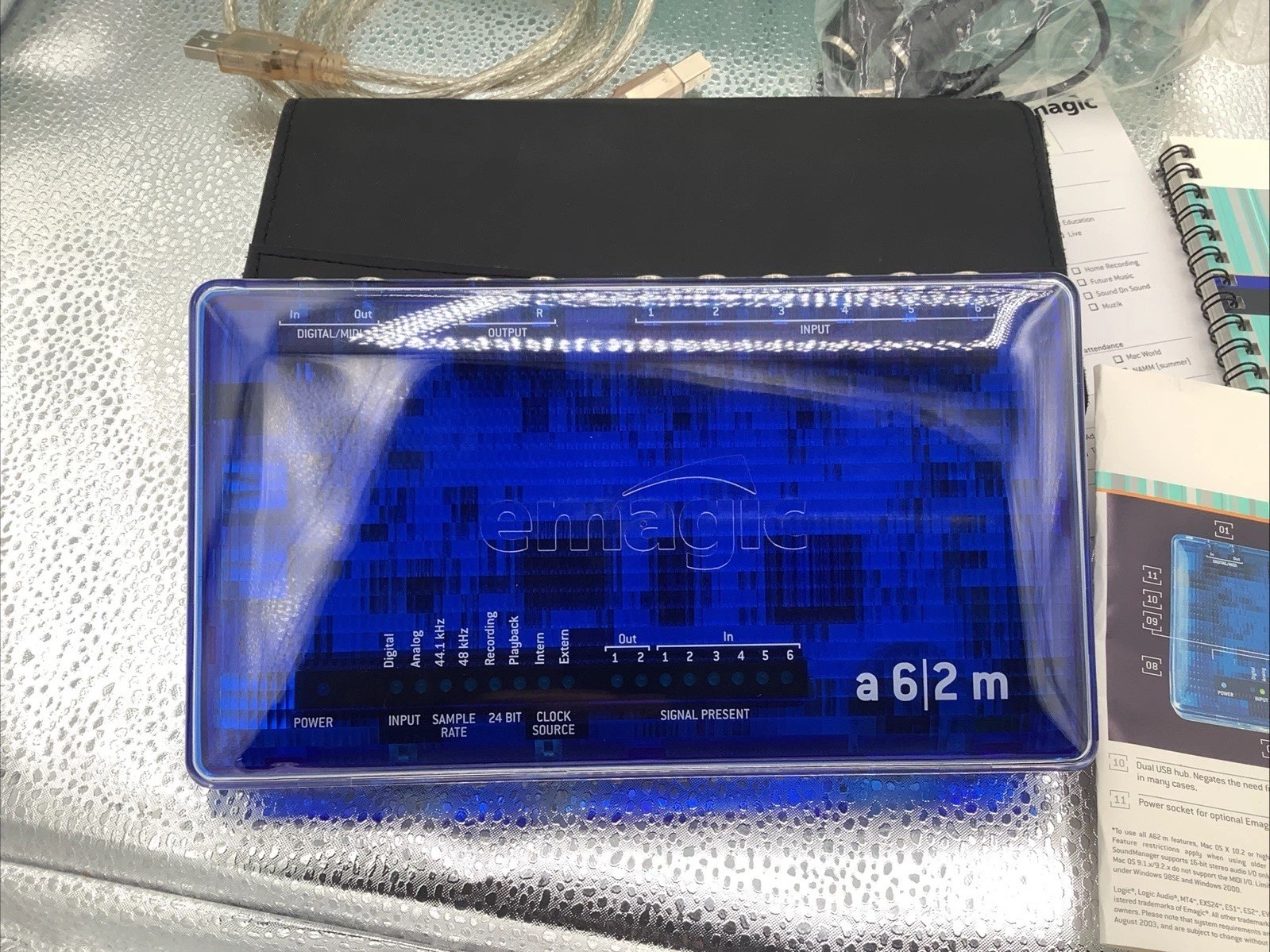 NEW Emagic AM6|2 6/2 MIDI USB Audio Interface Hub Software CD Manual Box