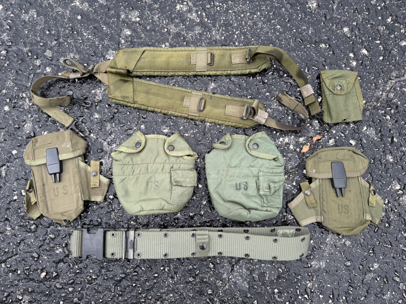 ALICE Jungle Equipment L Belt Rig  "CLASSIC KIT" LC1 LC2 OD SUSP+BELT+2MAG+2CANT