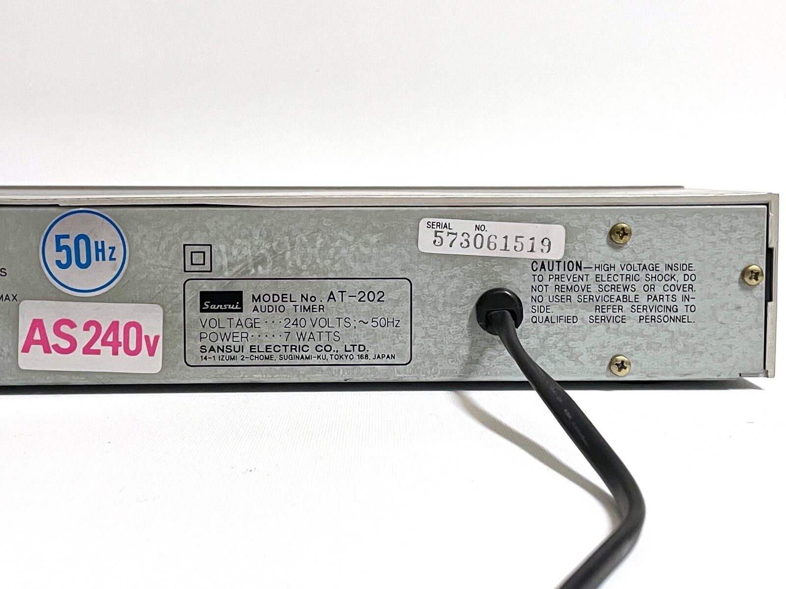 Vintage Sansui AT-202 Audio System Timer / Clock - 4 Outlets - Japan